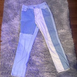 Pacsun lightly worn patchwork mom jeans